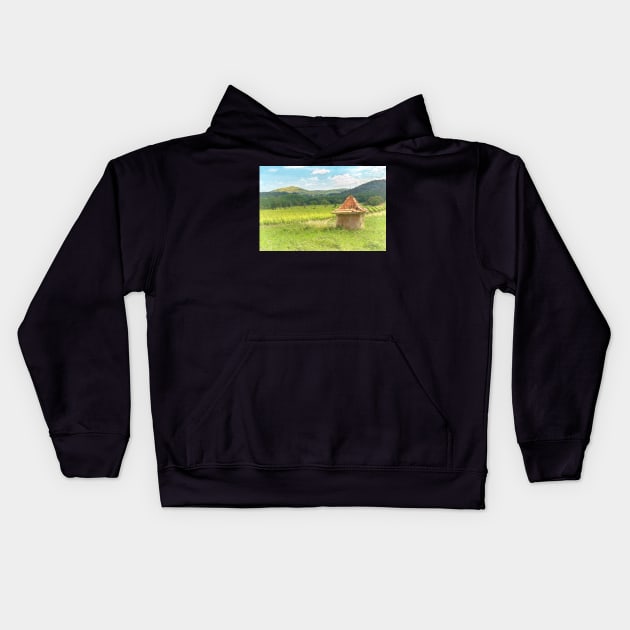 A Vineyard In Languedoc Kids Hoodie by IanWL